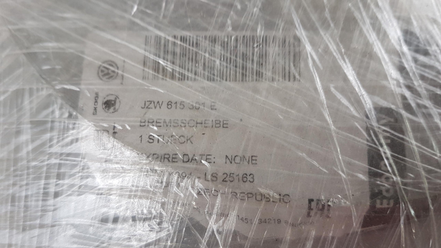 Original VW Transporter T5 Bremsscheibe (1 stück) belüftet vorne JZW615301E