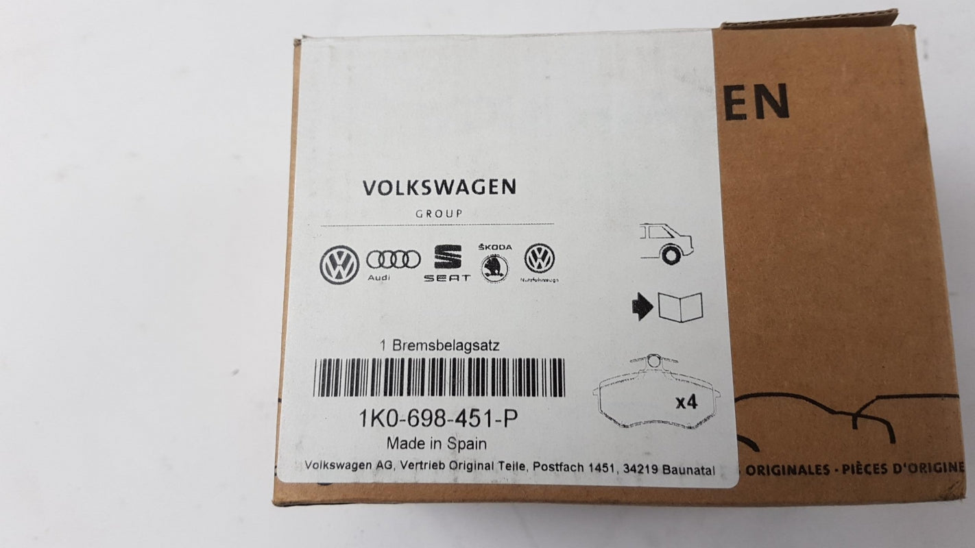 Original VW Golf GTI R32 Jetta Eos AUDI A3 TT Bremsbeläge hinten 1K0698451P