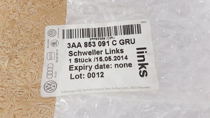 Original VOLKSWAGEN B7 2010-2015 Seitenschweller Links Grundiert 3AA853091CGRU