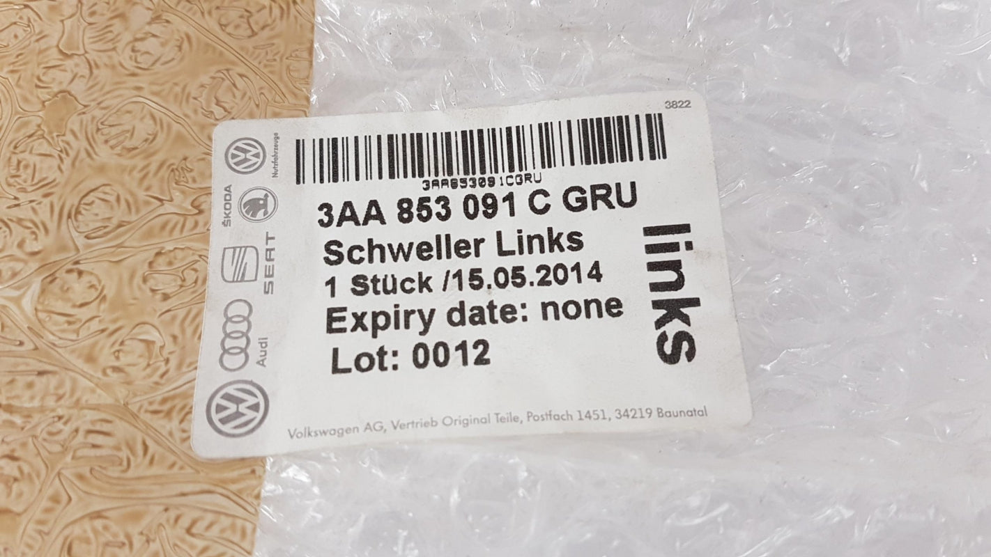 Original VOLKSWAGEN B7 2010-2015 Seitenschweller Links Grundiert 3AA853091CGRU