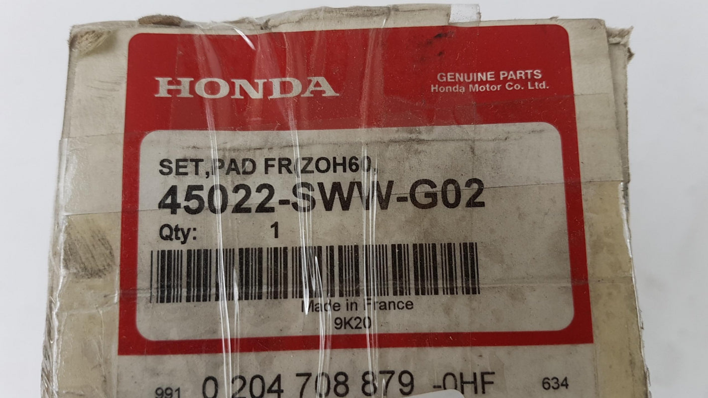 Original OE HONDA Bremsbeläge 45022SWWG02