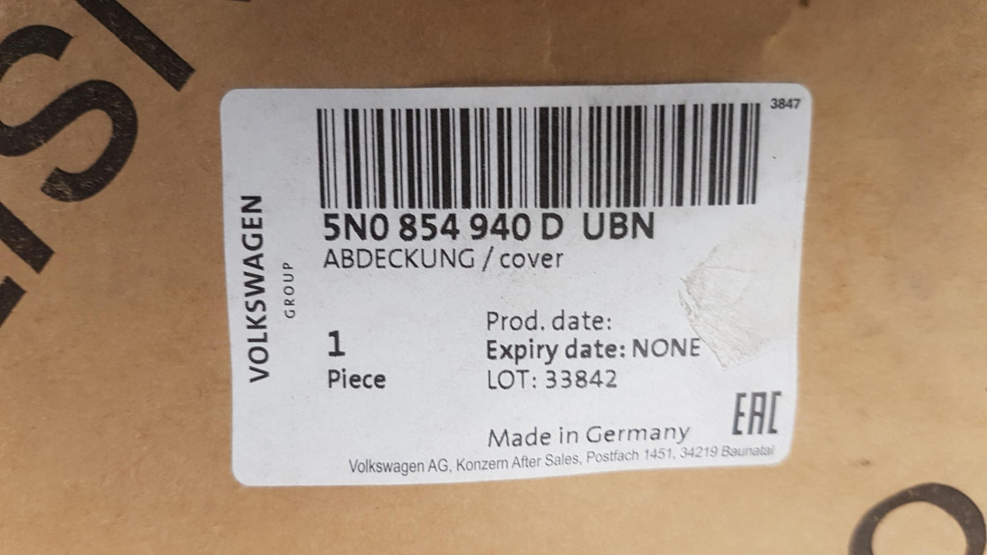 Original OE Volkswagen Tür Zierleiste 5N0854940DUBN