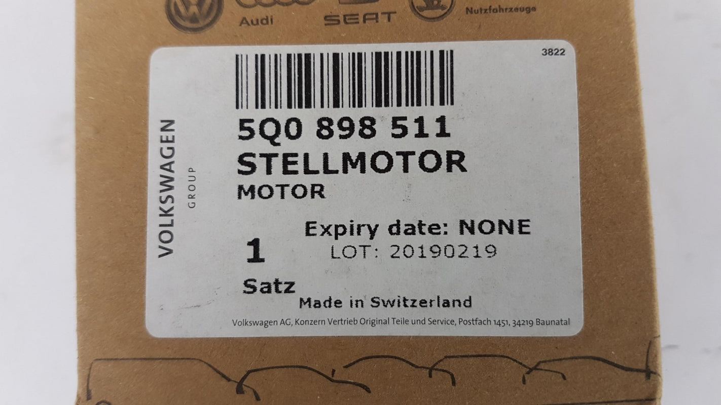 Original OE Volkswagen Mischklappen Stellelement 5Q0898511