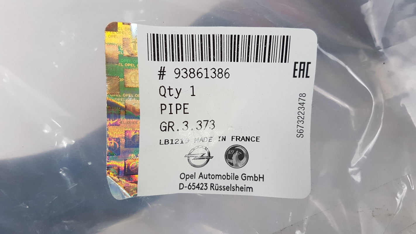 Original OE OPEL Ladeluftschlauch 93861386