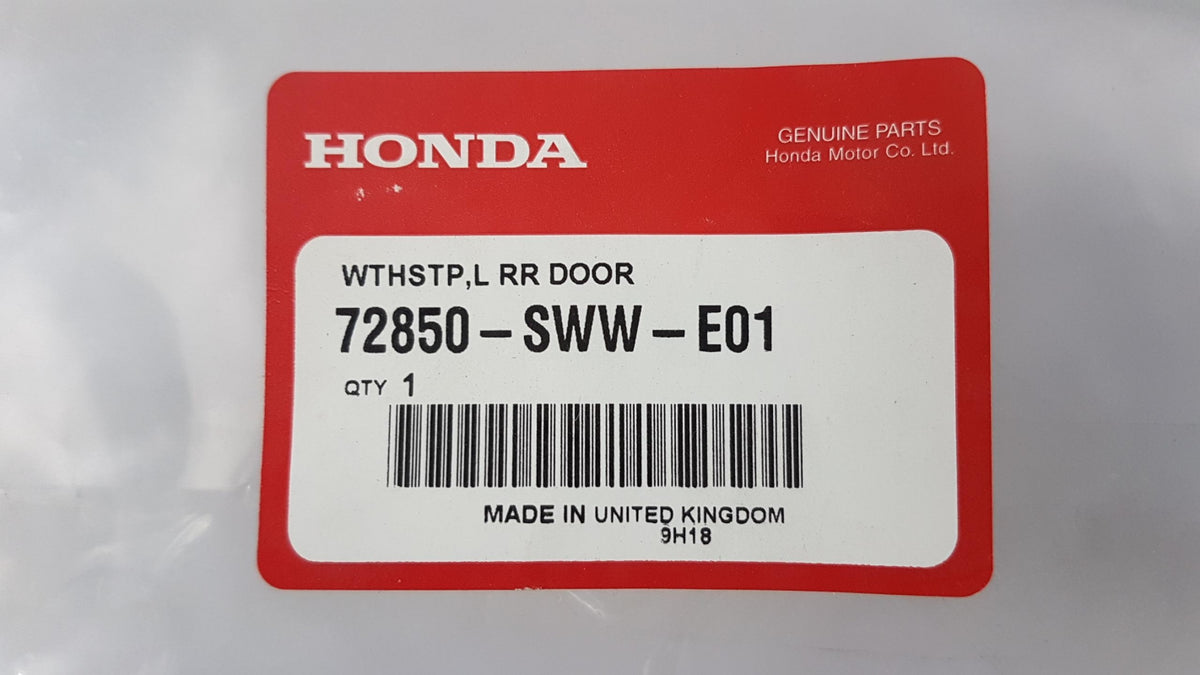 Original OE HONDA Türdichtung 72850SWWE01