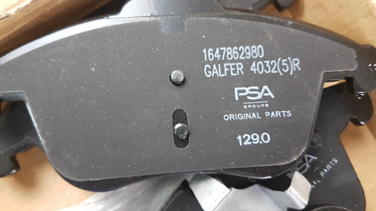 Original OE Peugeot Bremsbeläge 1647862980