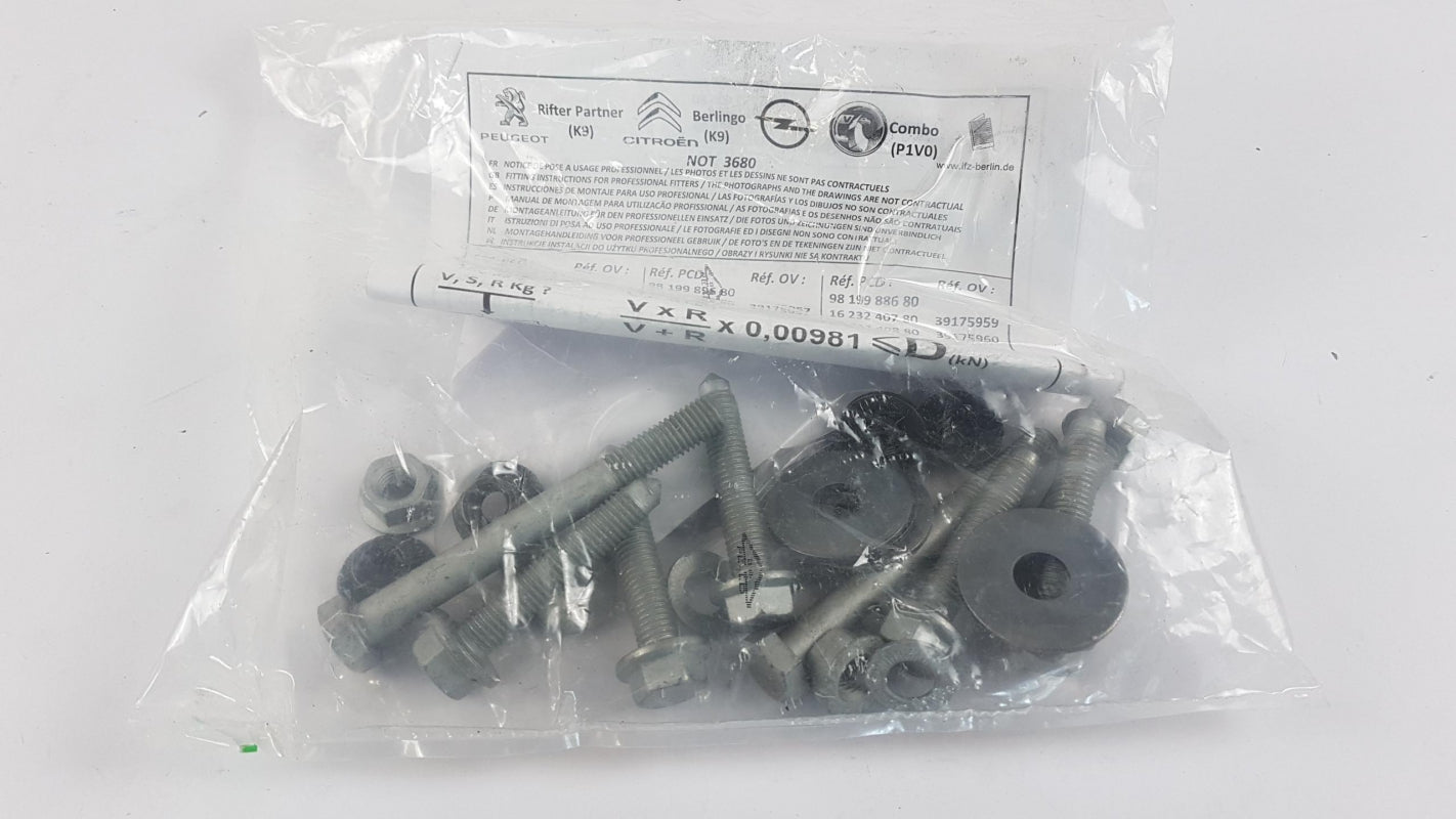 Original OE Peugeot Anhängerkupplung Montagesatz 1623241180