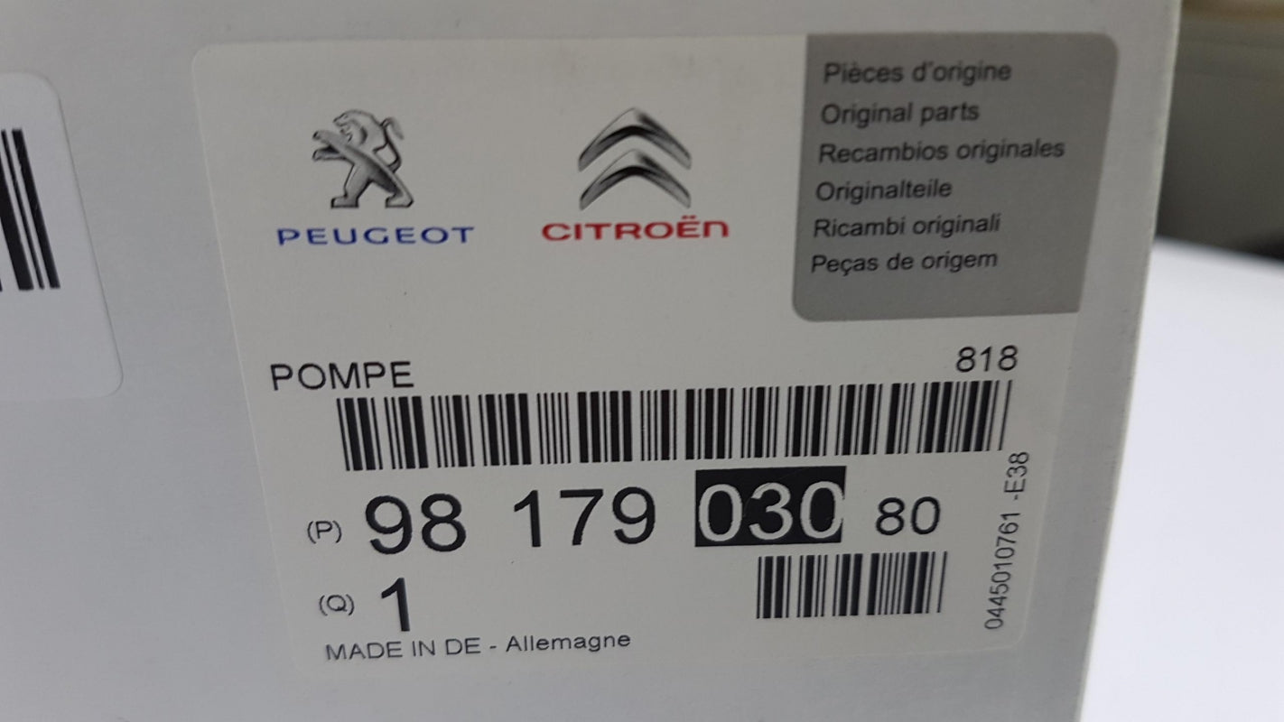 Original PEUGEOT 208 308 CITROEN C3 C4 Kraftstoffpumpe 9817903080