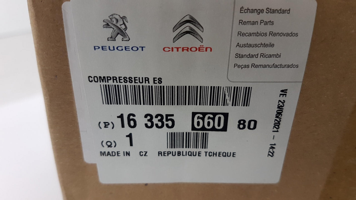 Original OE Peugeot Klimakompressor 1633566080