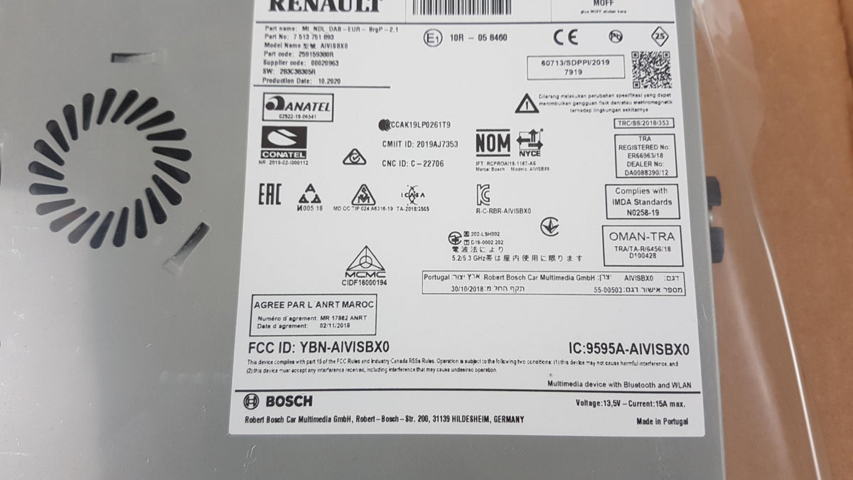 Original OE RENAULT Steuergerät 259159380R