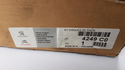 Original CITROEN C8 PEUGEOT 807 Bremsscheibensatz (2 Stück) hinten 4249C0