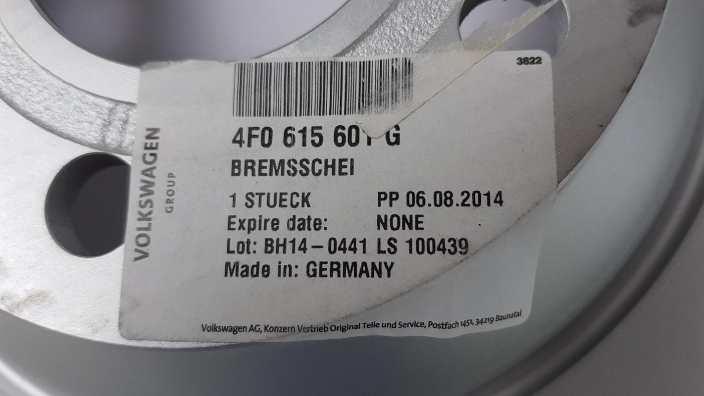 Original AUDI A6 Allroad Bremsscheibe hinten 302X12mm 4F0615601G