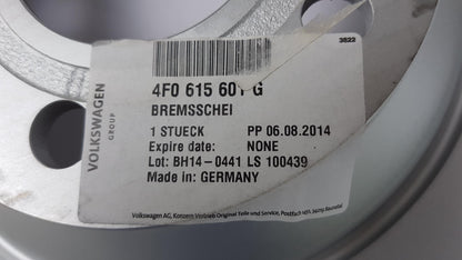 Original AUDI A6 Allroad Bremsscheibe hinten 302X12mm 4F0615601G