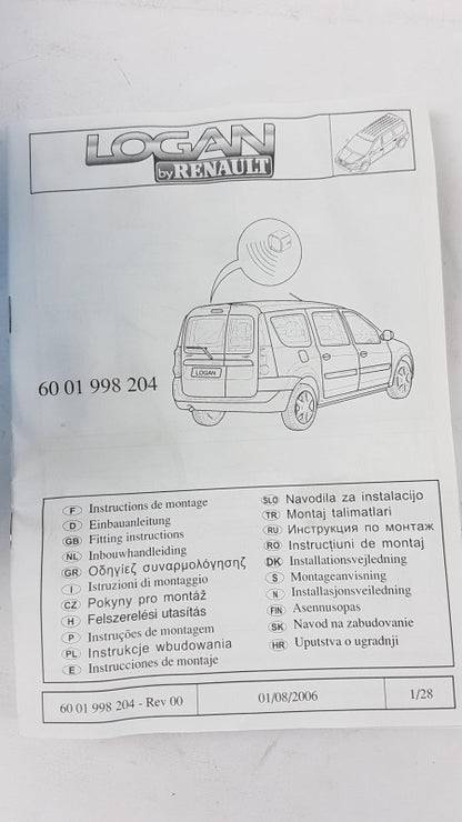 Original OE RENAULT Alarmanlage 6001998204