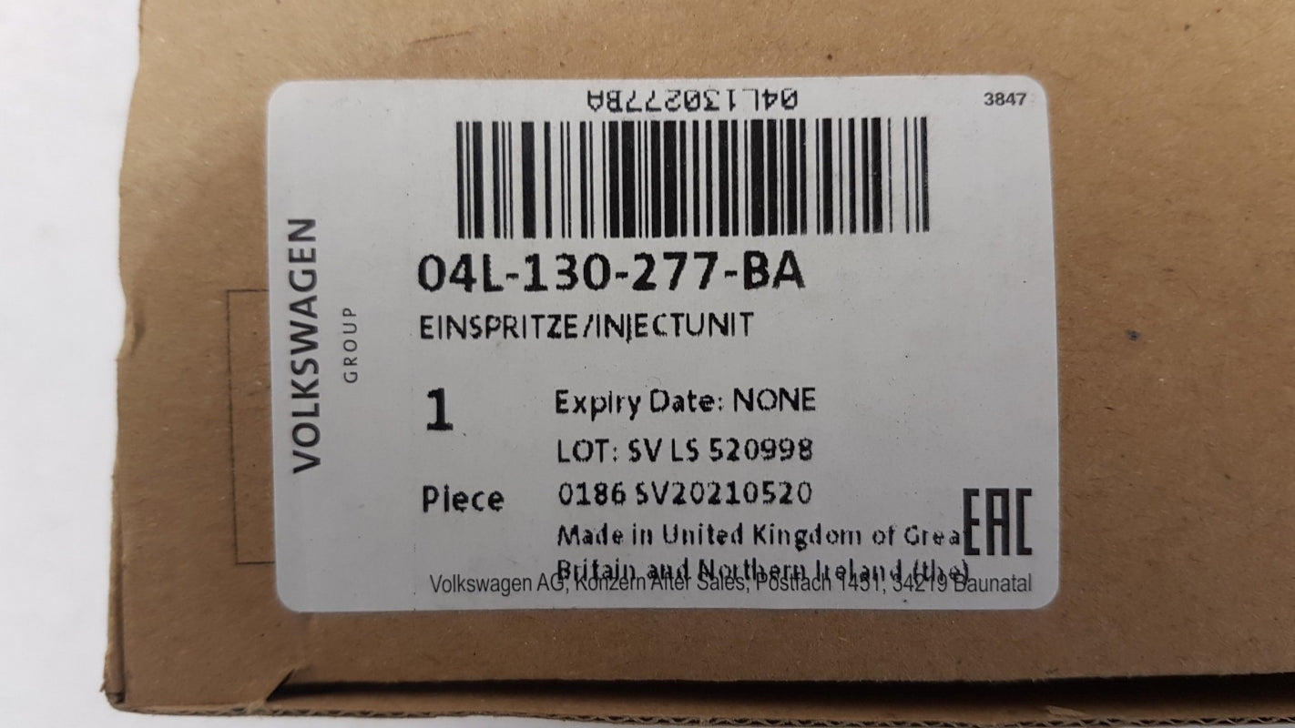 Original VW Camper Transporter 2.0TDI Injektor Einspritzdüse 04L130277BA