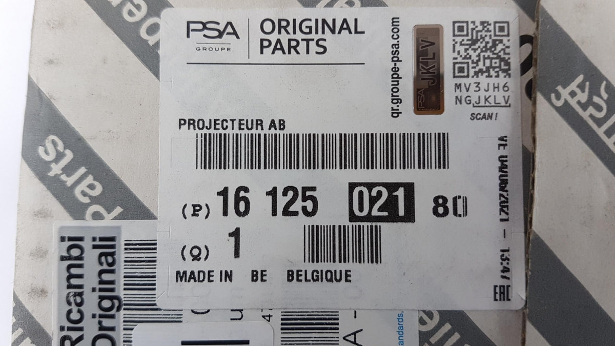 Original OE Peugeot Nebelscheinwerfer 1612502180