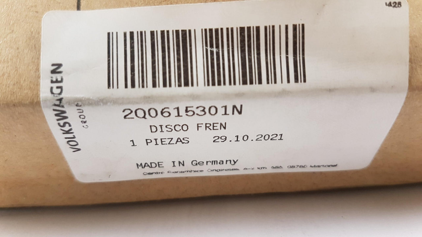 Original VW Polo VI (AW) 2018> 1x Bremsscheibe belüftet Vorne 2Q0615301N