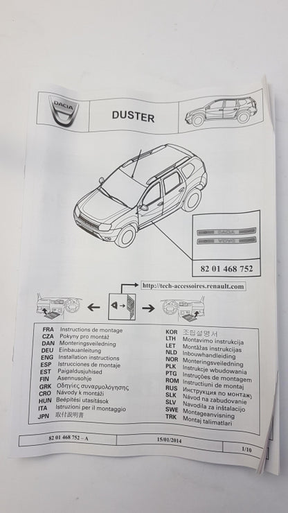 Original DACIA Duster Lodgy Dokker Einstiegsleisten Satz 2 Stück 8201468752