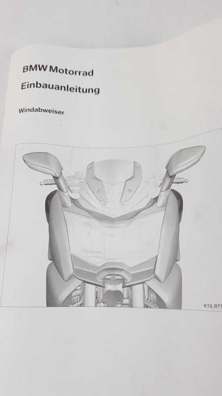 Original BMW K19 C 650 GT Windabweiser Satz 2 Stück Schwarz 77318527006