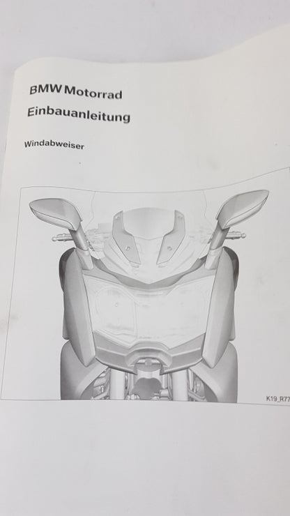 Original BMW K19 C 650 GT Windabweiser Satz 2 Stück Schwarz 77318527006