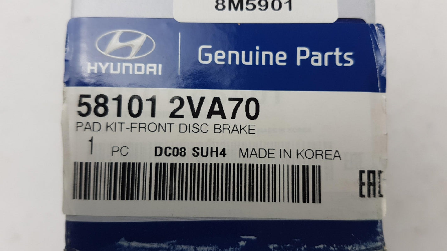Original HYUNDAI Veloster Bremsbeläge Bremsbelagsatz vorne 581012VA70