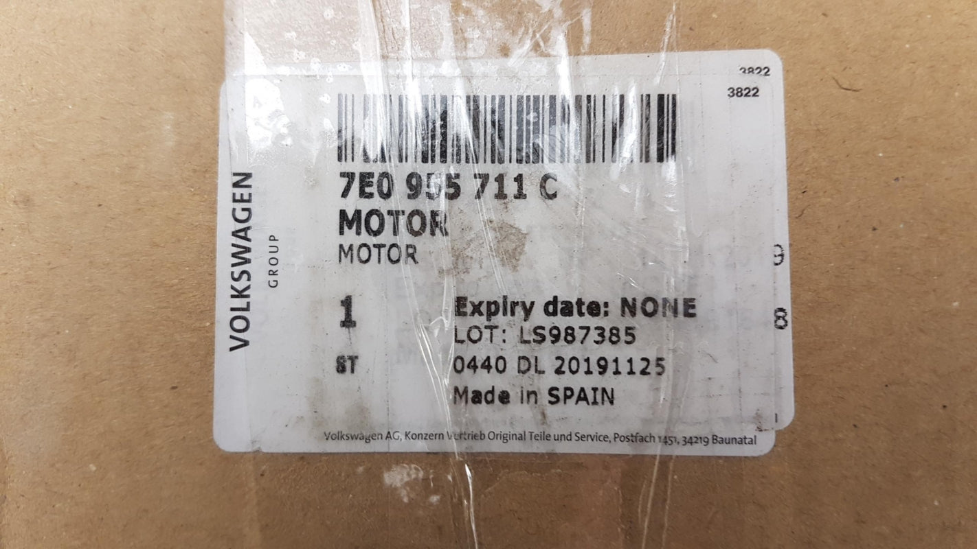 Original VW Transporter T6 Wischermotor Hinten Links 7E0955711C