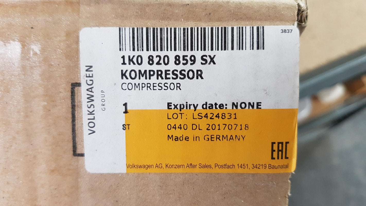 Original AUDI A3 VW Caddy Passat Tiguan SKODA Superb Klimakompressor 1K0820859SX