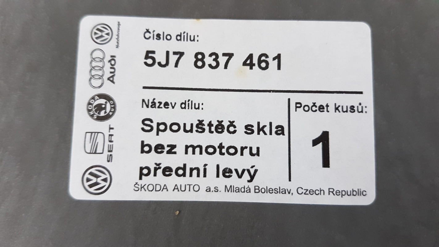 Original OE Volkswagen Fensterheber 5J7837461