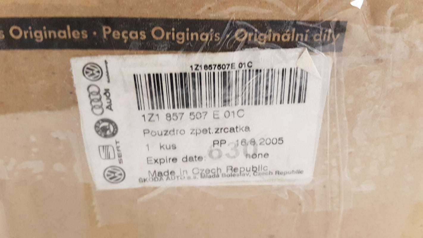 Original SKODA Octavia 1Z Außenspiegelgehäuse satinschwarz links 1Z1857507E01C