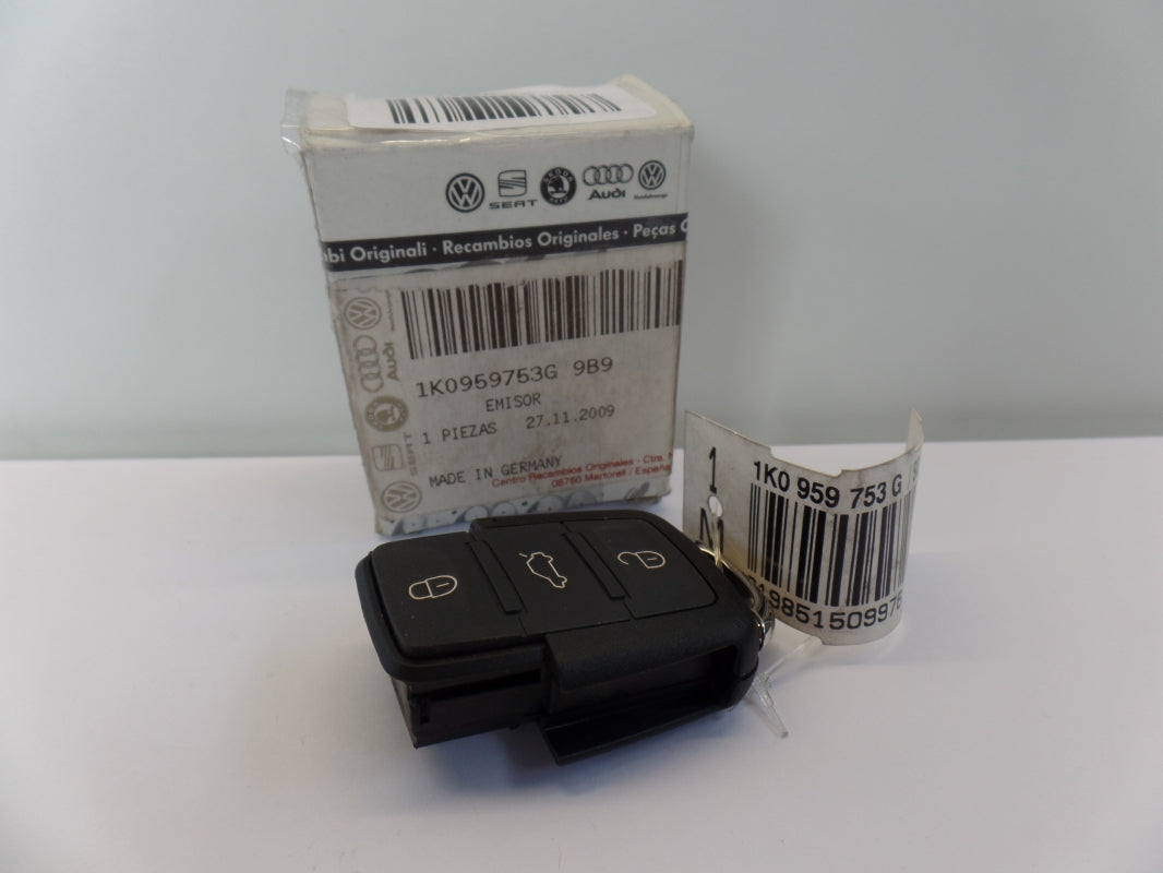 Original VW Caddy Golf Tiguan Touran Funkfernbedienung 3-Tasten 1K0959753G9B9