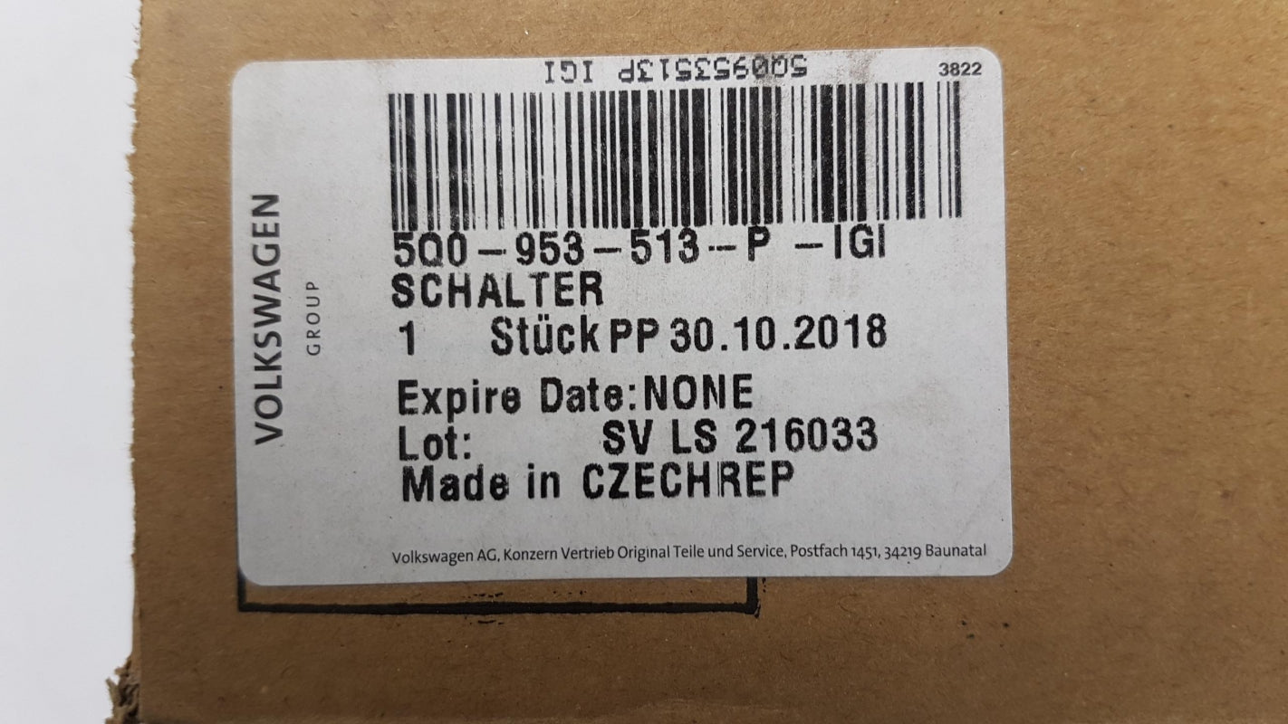 Original OE Volkswagen Lenkstockschalter 5Q0953513PIGI