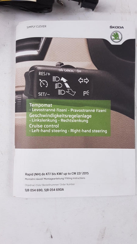 Original SKODA Rapid NH 2013-2022 Geschwindigkeitsregelanlage Tempomat 5JB054690