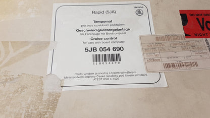 Original SKODA Rapid NH 2013-2022 Geschwindigkeitsregelanlage Tempomat 5JB054690