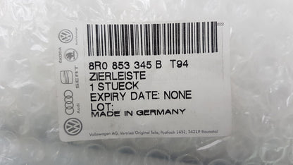 Original AUDI Q5 8R Zierleiste für Seitenscheibe hinten links 8R0853345BT94