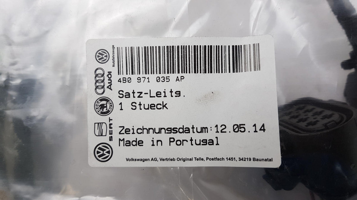 Original AUDI A6 Allroad Quattro 4B Tür Kabelbaum hinten links 4B0971035AP