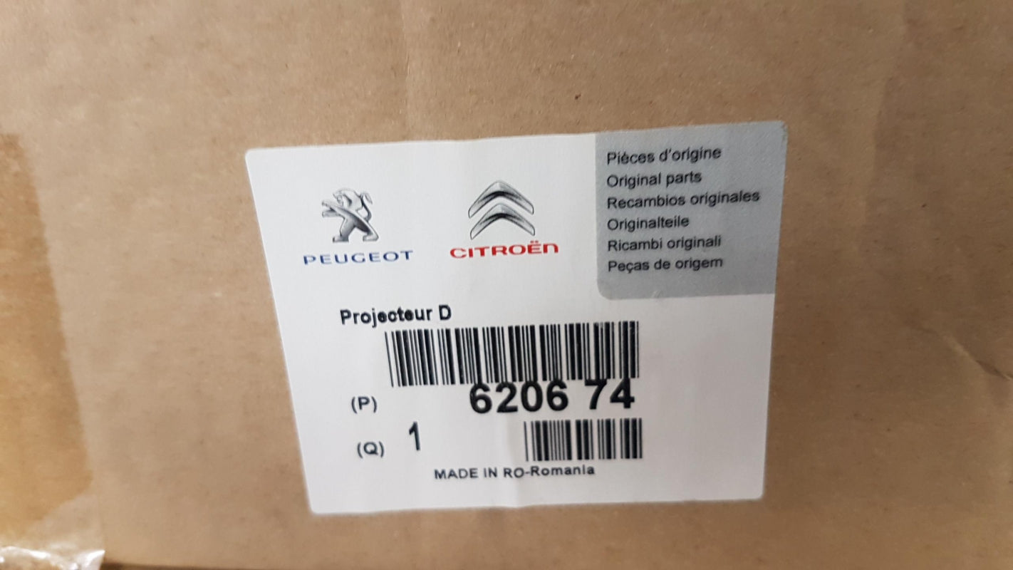 Original PEUGEOT 107 Scheinwerfer rechts 620674