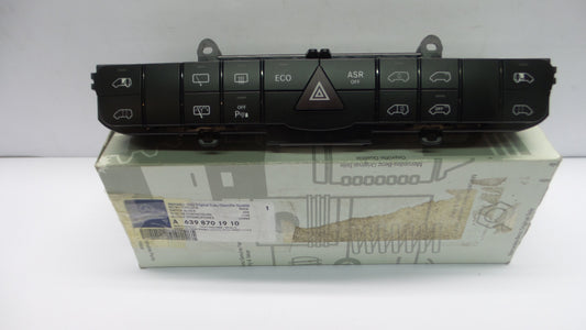 Original MERCEDES-BENZ W639 Schaltereinheit mit Warnblinkschalter A6398701910