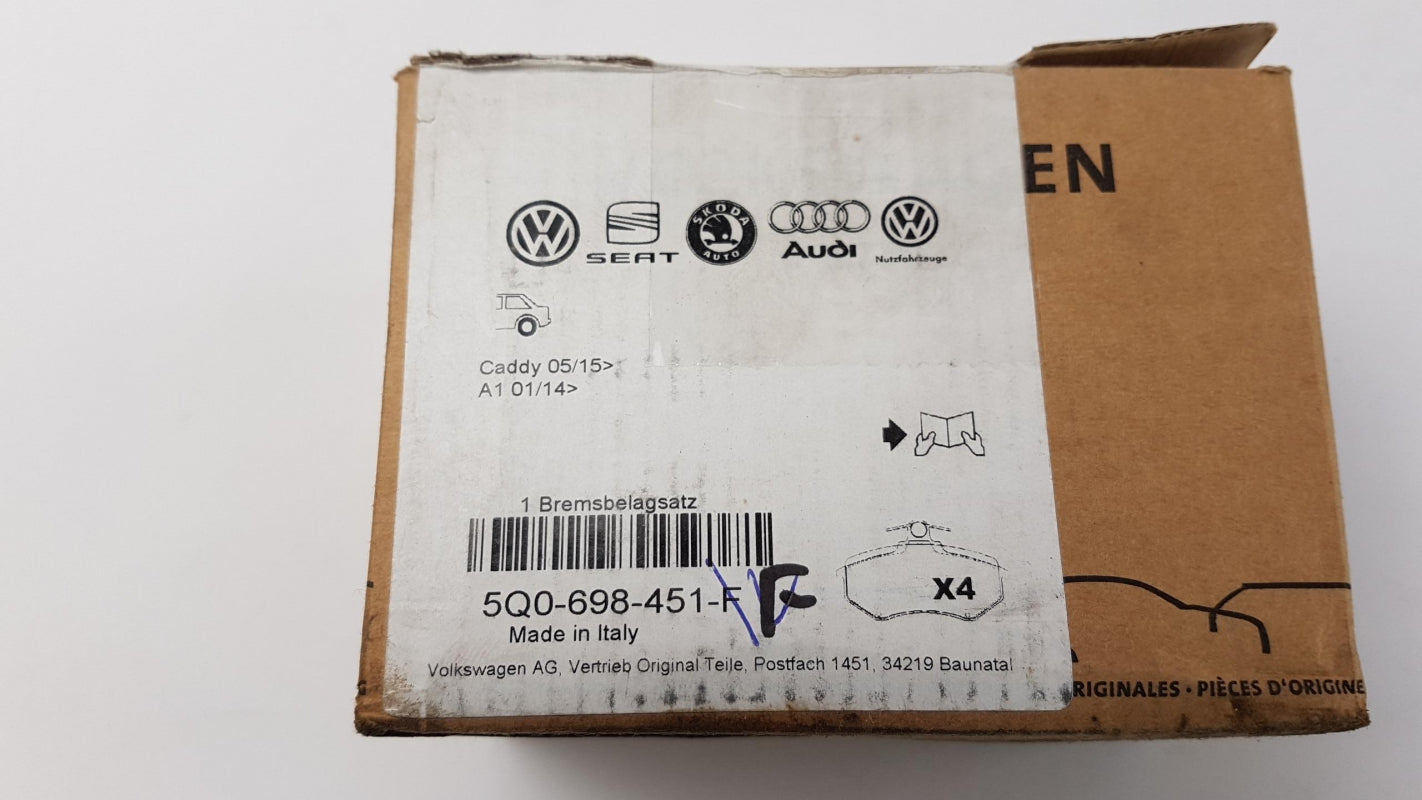Original AUDI A1 SKODA Octavia III SEAT Leon III Bremsbeläge hinten 5Q0698451F