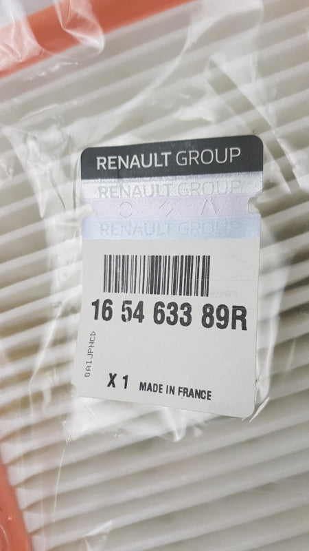 Original OE RENAULT Luftfilter 165463389R