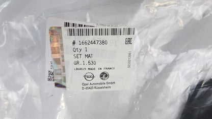 Original OPEL Vivaro-C Fußmattensatz Gummi schwarz vorne 1662447380