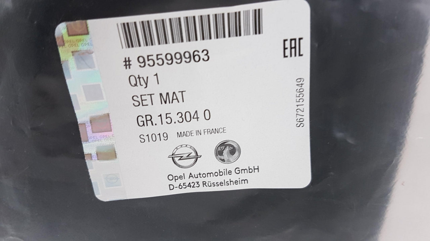 Original OPEL Combo-E (2018-) Fußmatten Gummimatten 3D Schutz 4-teilig 95599963