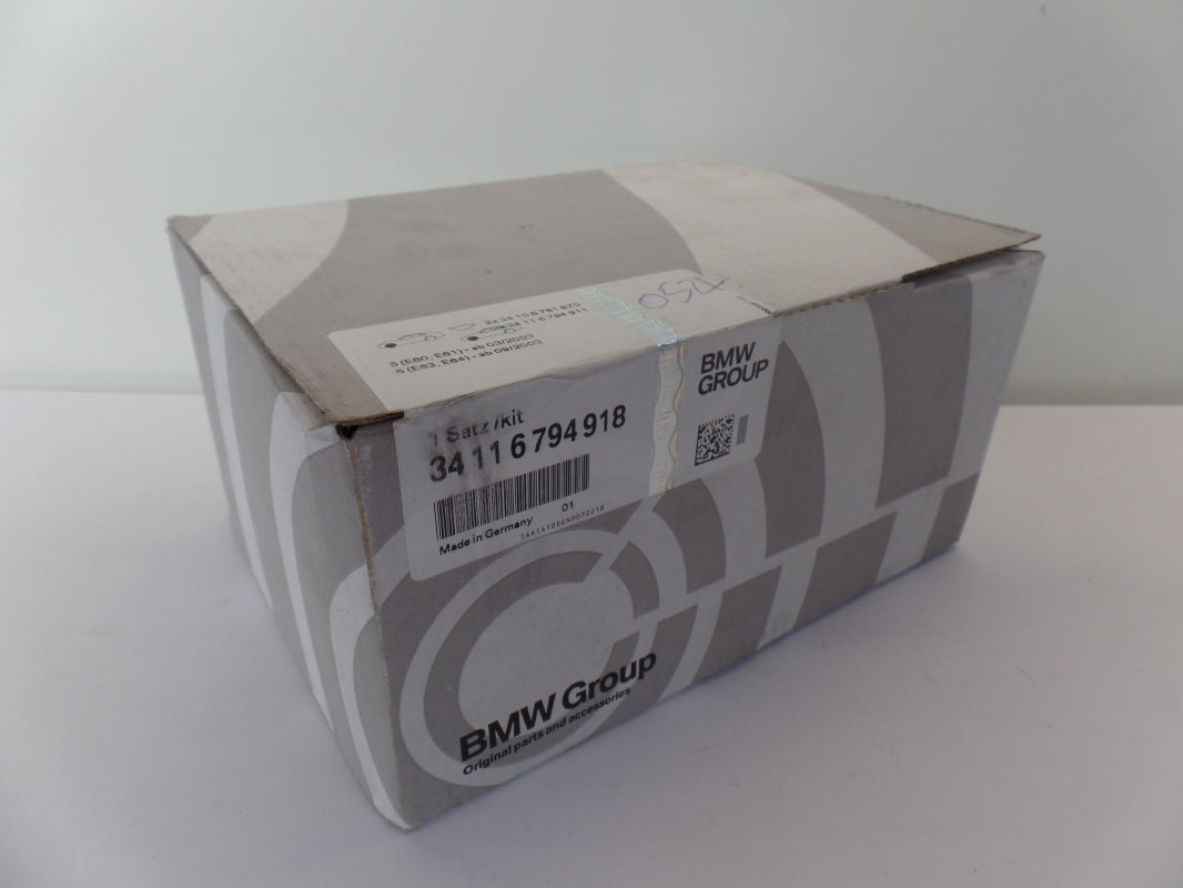 Original BMW 5 E60 E61 6' E63 E64 Bremsklötze Bremsbeläge asbestfrei 34116794918
