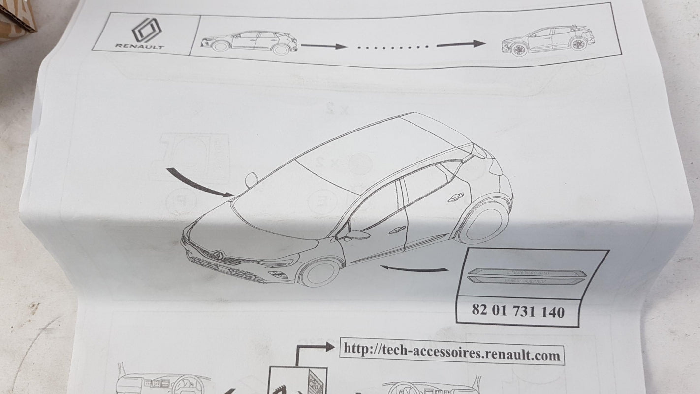 Original RENAULT Megane EV Arkana Trafic Einstiegsleisten Satz 8201731140