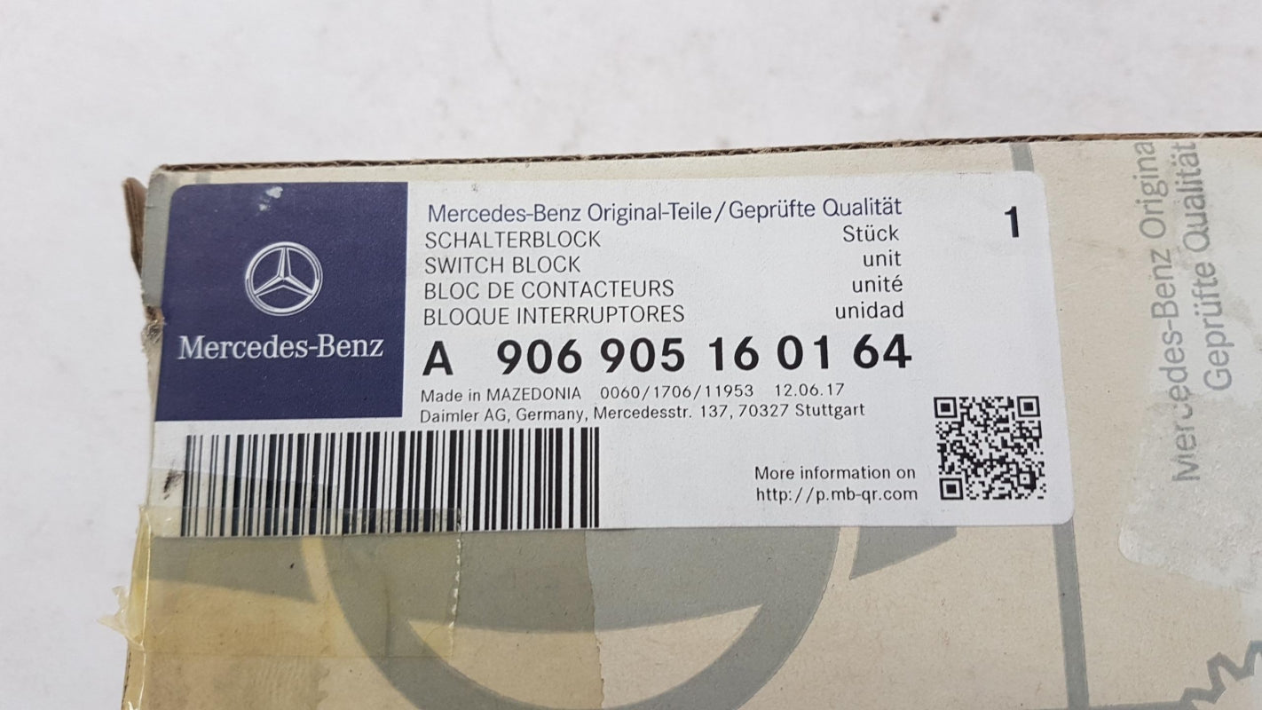 Original MERCEDES-BENZ Sprinter W906 Schaltereinheit A906905160164
