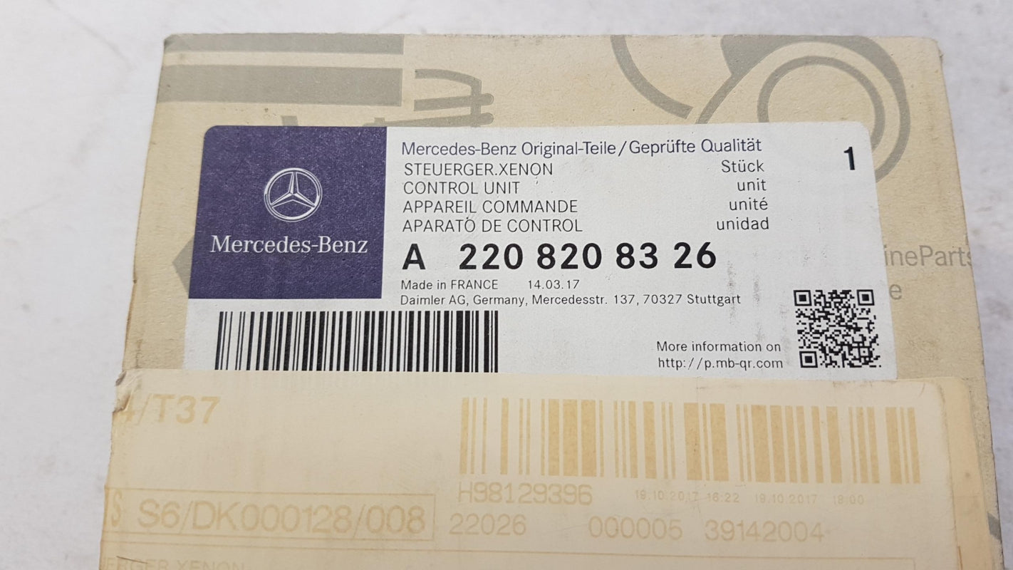 Original MERCEDES-BENZ S-klasse Leuchten Steuergerät Rechts A2208208326