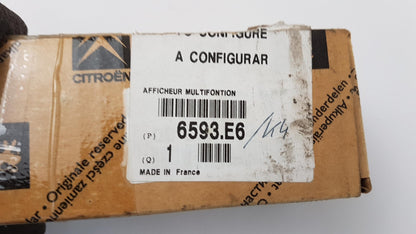 Original OE Peugeot Anzeigeeinheit 6593E6