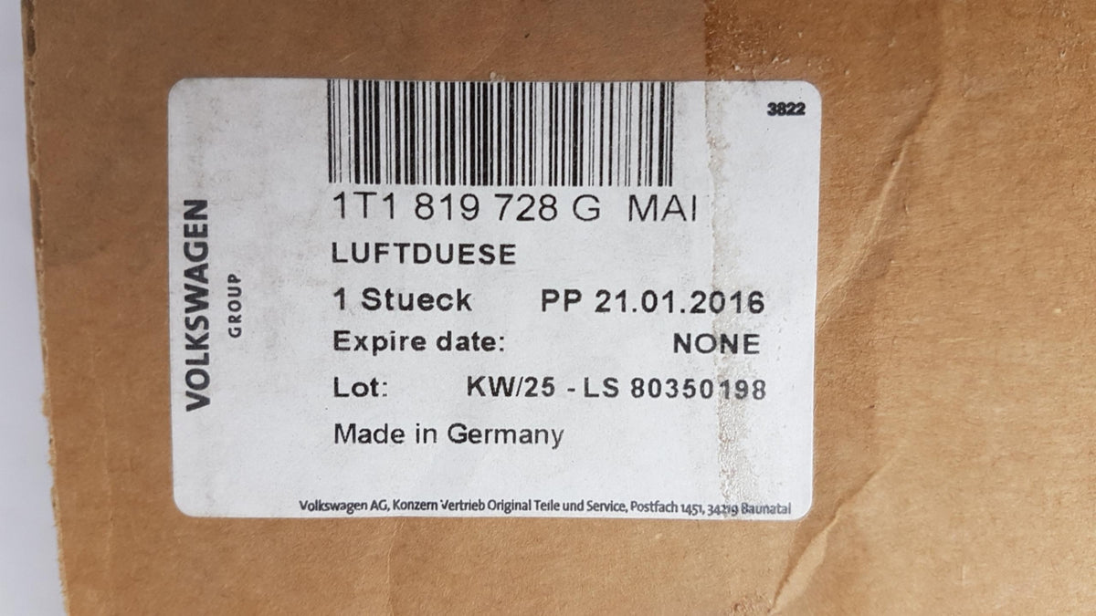 Original OE Volkswagen Luftdüse 1T1819728GMAI
