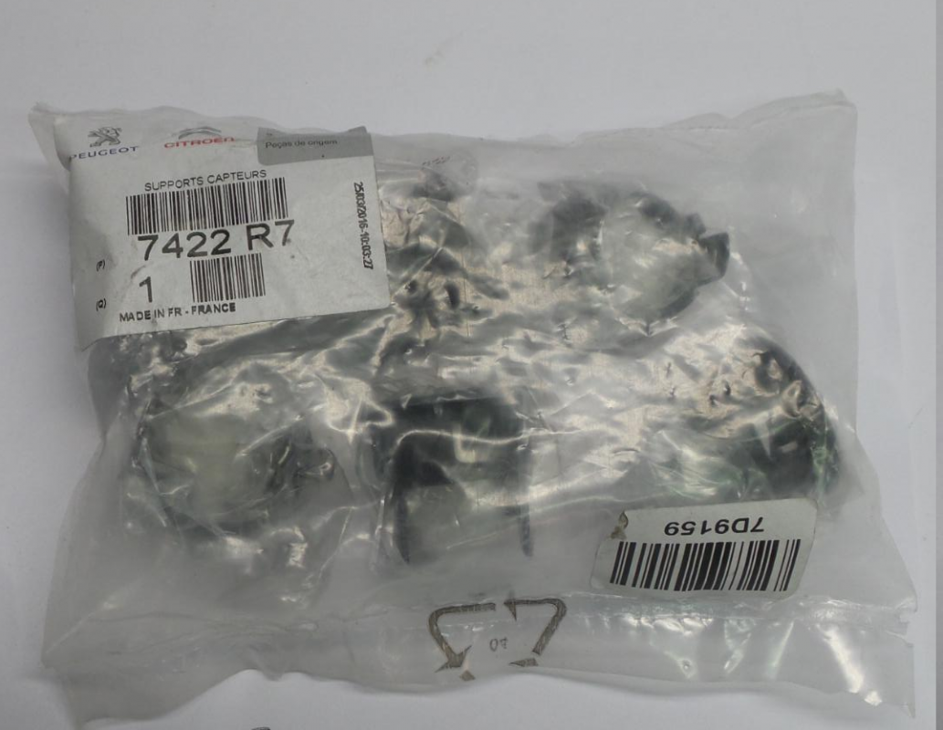 Original CITROEN C4 (B7) DS4 Parksensor-Halter Satz 6 Stück vorne 7422R7