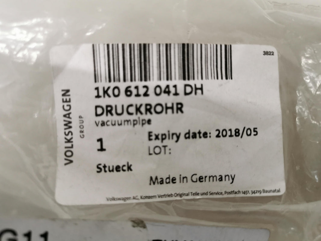 Original OE Volkswagen Bremsanlage Vakuumschlauch 1K0612041DH
