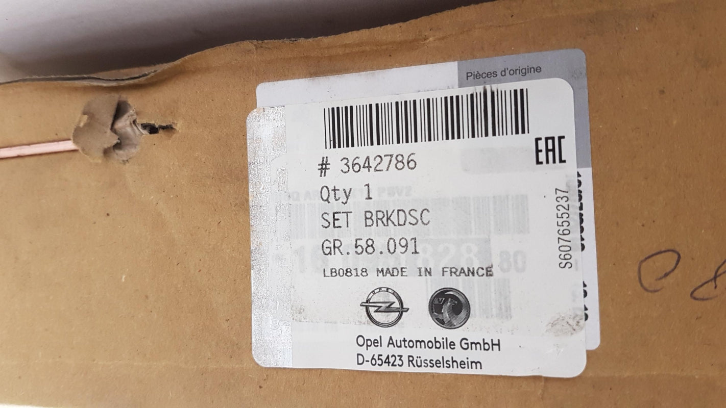 Original OPEL Astra-L Grandland X Bremsscheibensatz (2 Stück) hinten 3642786